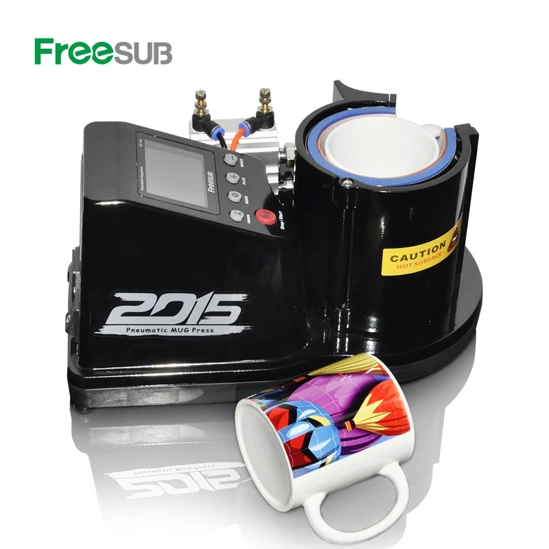 Freesub pneumatisk kaffekrus Heat Press Printing Machine